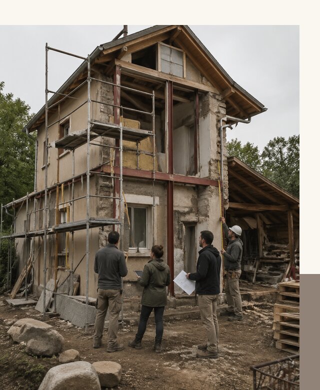 Реконструкция загородного дома под ключ в Кстове от бюро