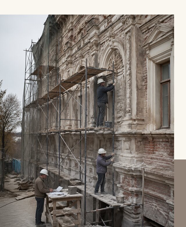 Реставрация объектов культурного наследия под ключ в Кстове